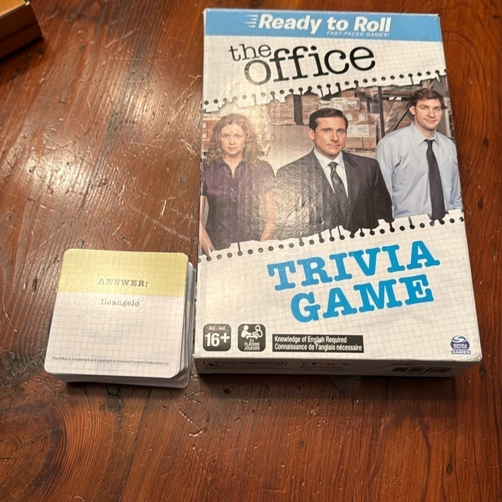 The office trivia game, never plaid NIB